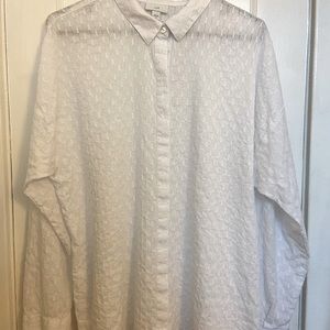 J. Jill white eyelet tunic